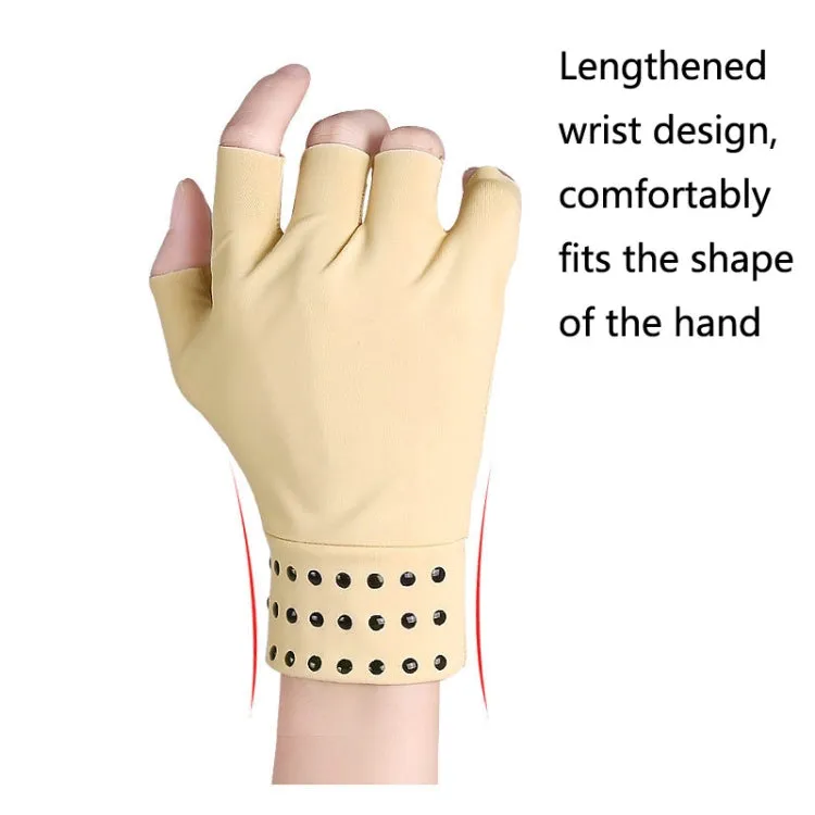 1 Pair Dispensing Protective Gloves Fitness Riding Non-Slip Health Elastic Half-Finger Gloves, Size: Free Size(Black)