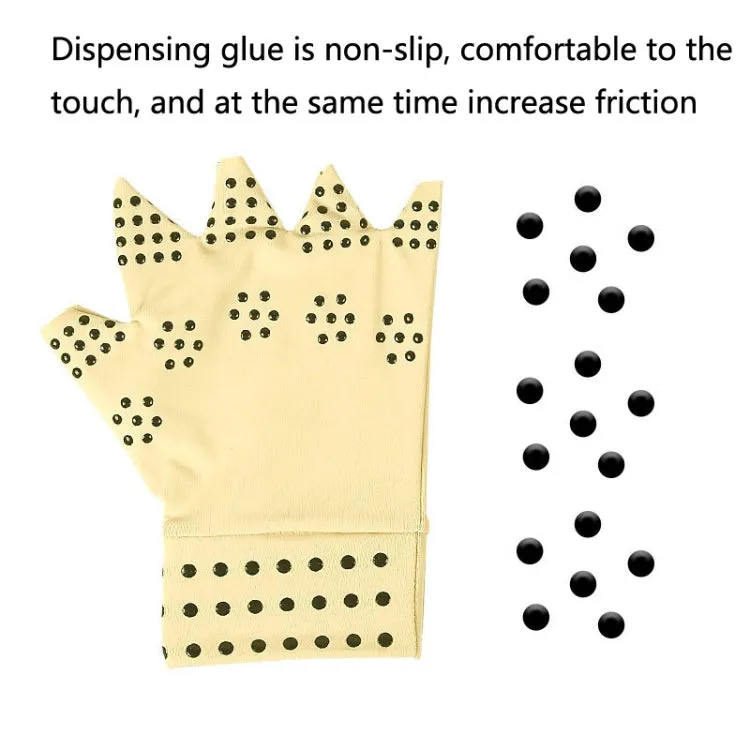 1 Pair Dispensing Protective Gloves Fitness Riding Non-Slip Health Elastic Half-Finger Gloves, Size: Free Size(Black)