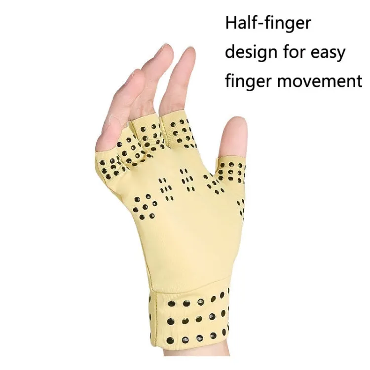 1 Pair Dispensing Protective Gloves Fitness Riding Non-Slip Health Elastic Half-Finger Gloves, Size: Free Size(Black)