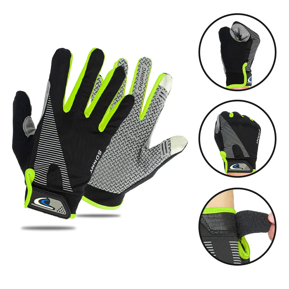 1 Pair Sun Protection Ice Silk Fishing Gloves Women Men Anti-slip Breathable Anti-UV Two Finger Sports Cycling Running Gloves