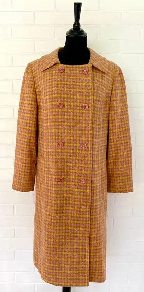 1960s Pendleton Plaid Wool Coat