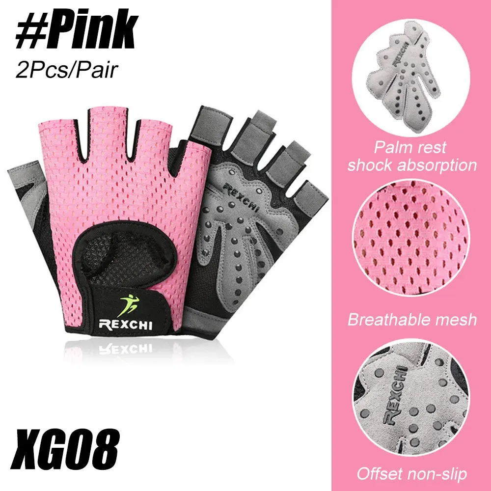 1Pair Workout Gloves for Men & Women, Full Palm Protection for Exercise Weightlifting Fitness Training Climbing Cycling Rowing