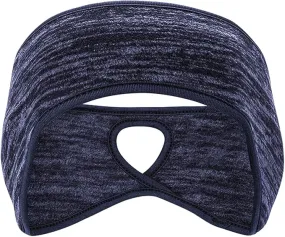 2 Pieces Running Headband Fleece Ear Warmers Headband Winter Headbands for Women Ladies Girls (Navy/Coffee)