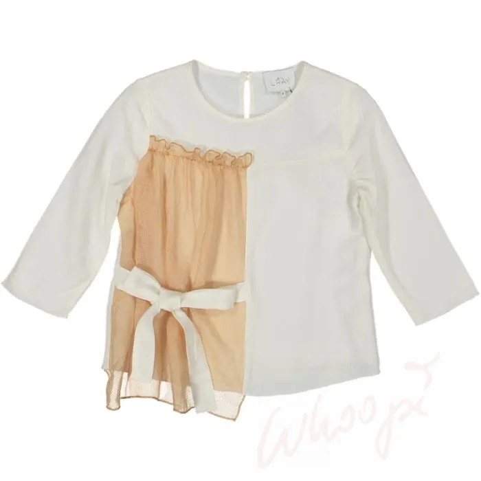 521SS236-Top Ami-Off White/Rose net