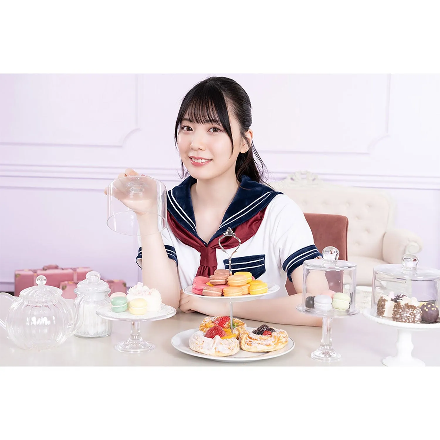 AandT - Fluffy and Cute Sailor Uniform Costume (White)