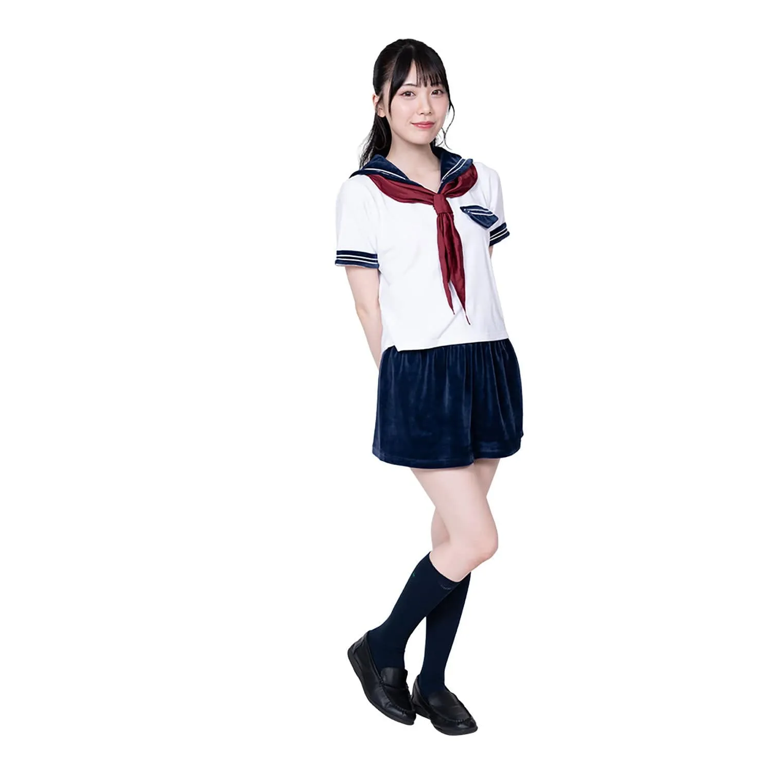 AandT - Fluffy and Cute Sailor Uniform Costume (White)