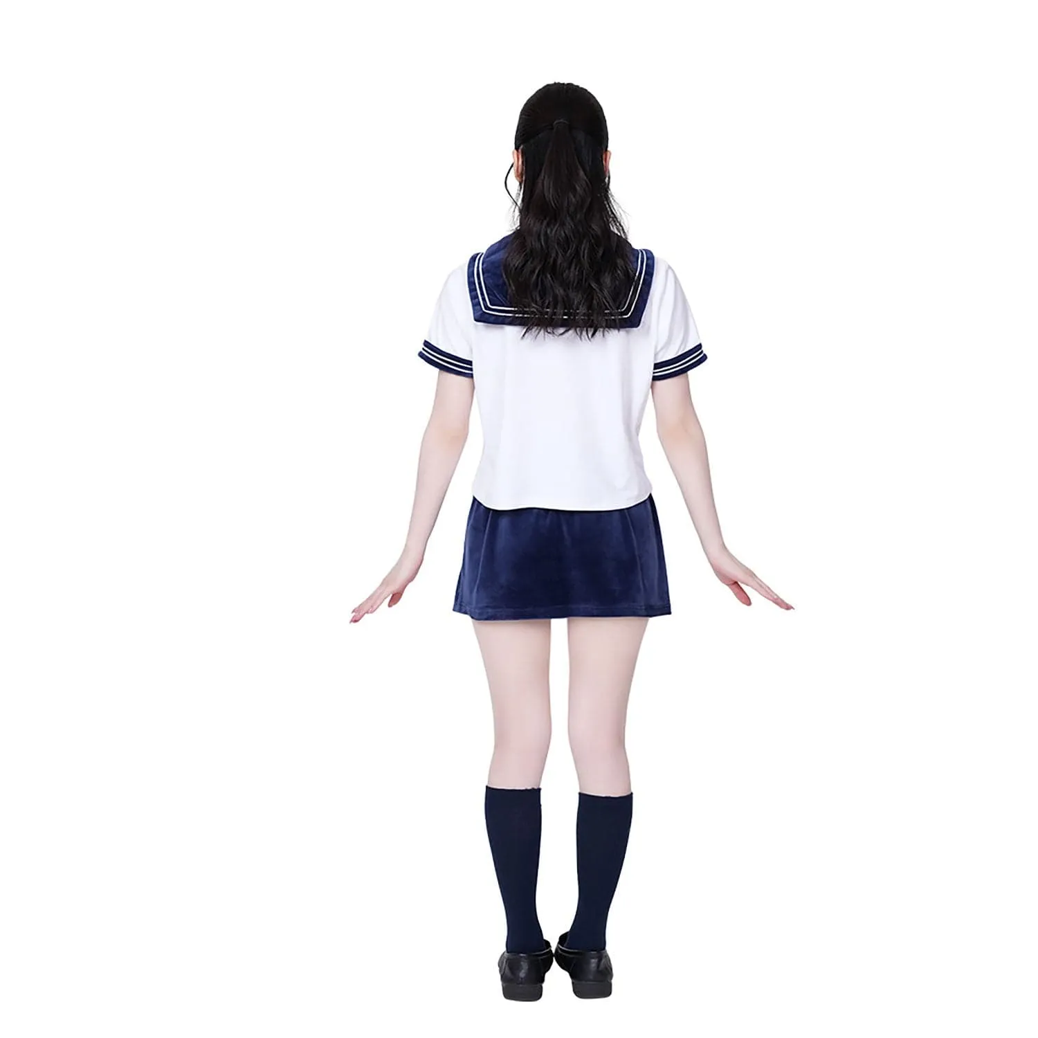 AandT - Fluffy and Cute Sailor Uniform Costume (White)