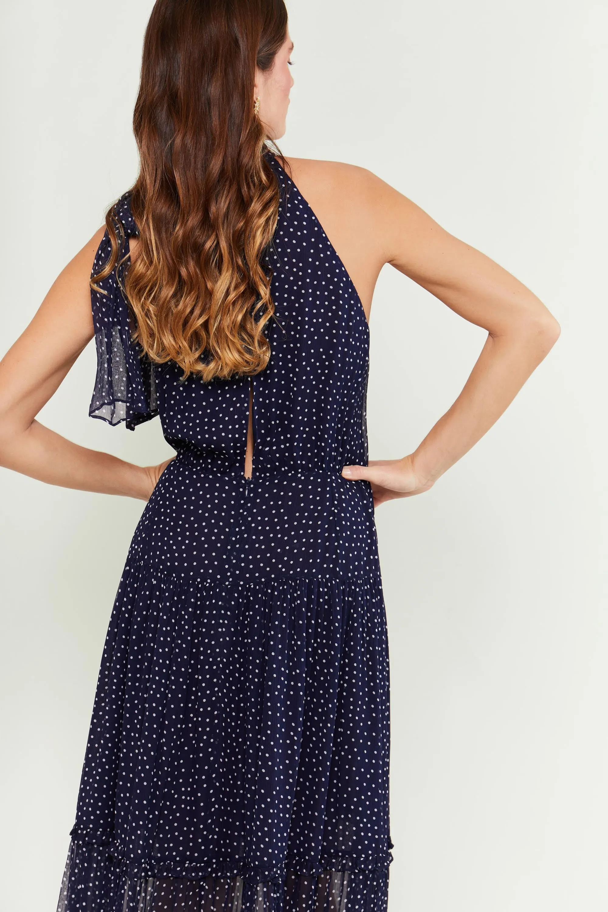 Abi - Mini Navy Polka Dot