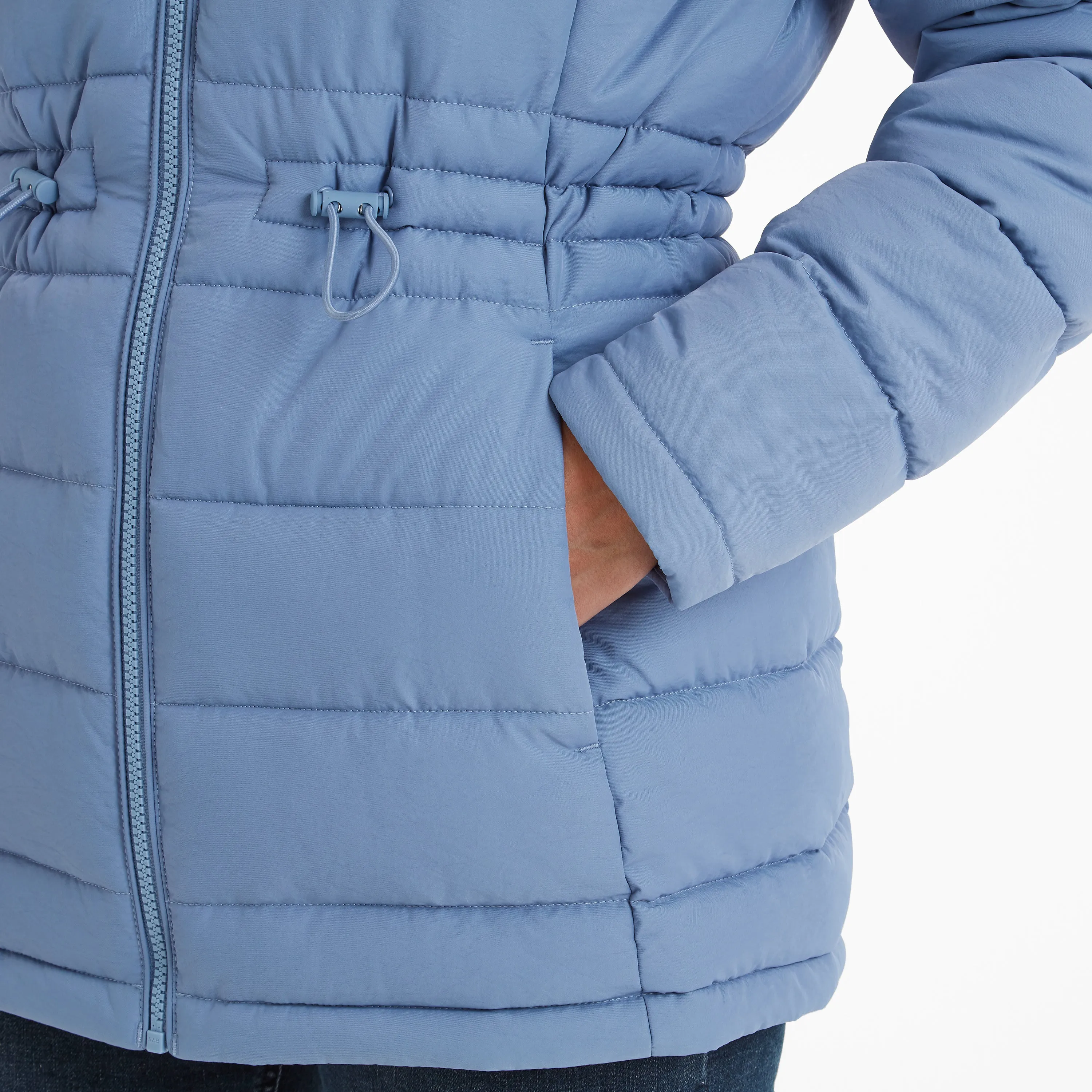 Anthorn Womens Padded Parka - Misty Blue