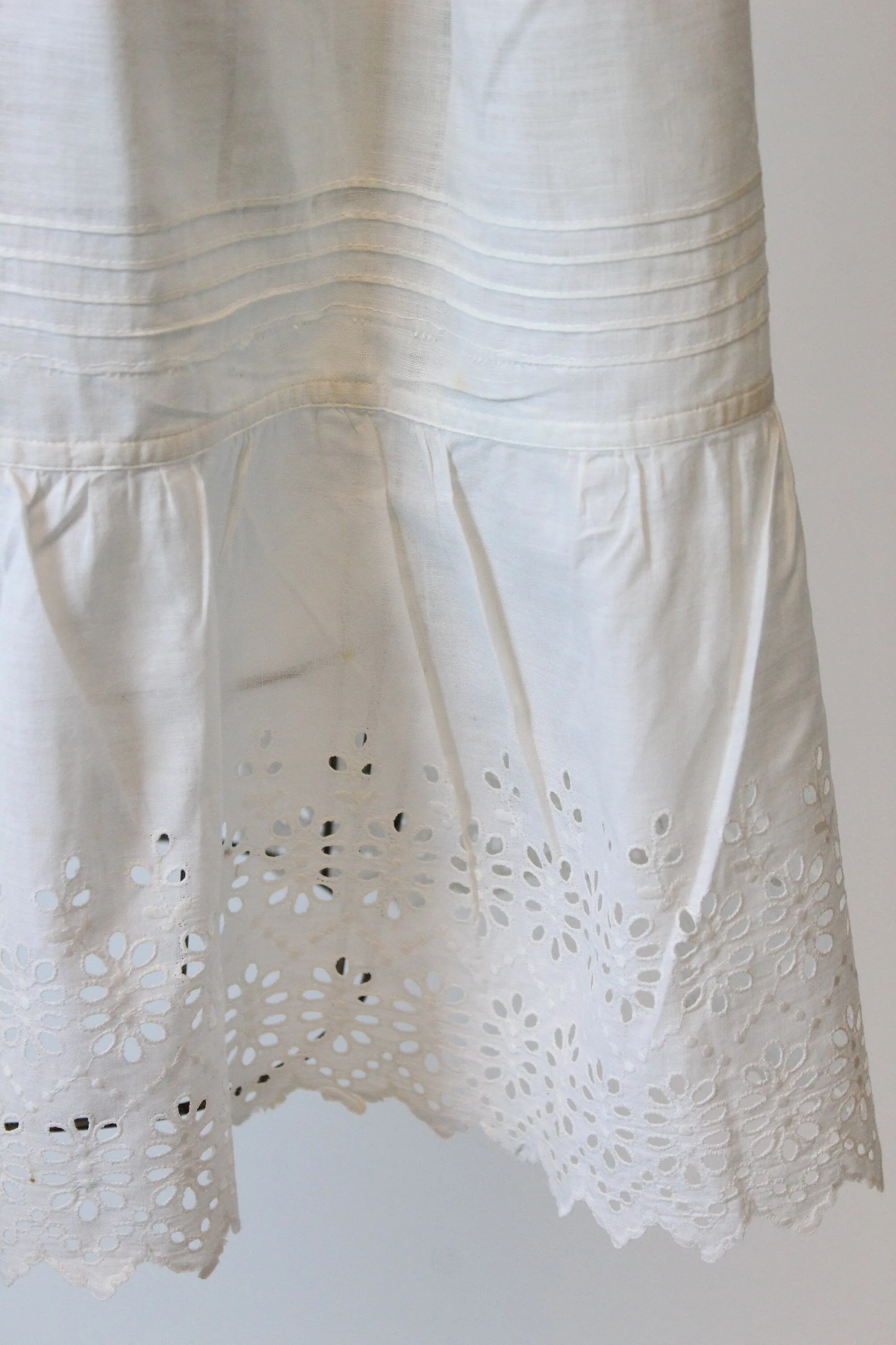 ANTIQUE 1910 EYELET cotton skirt all sizes | new spring summer