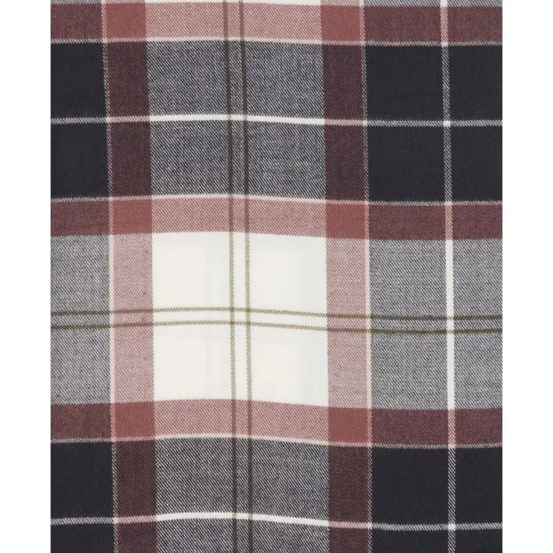 Barbour Hailes Ladies Tartan Wrap Scarf - Midnight Berry