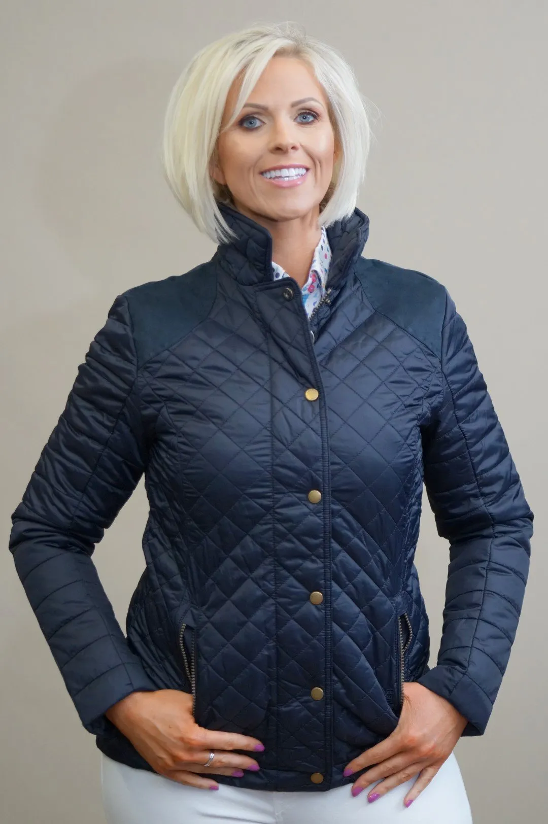 Barbour Quail - Ladies Quilt Jacket - Navy - LQU0973NY91