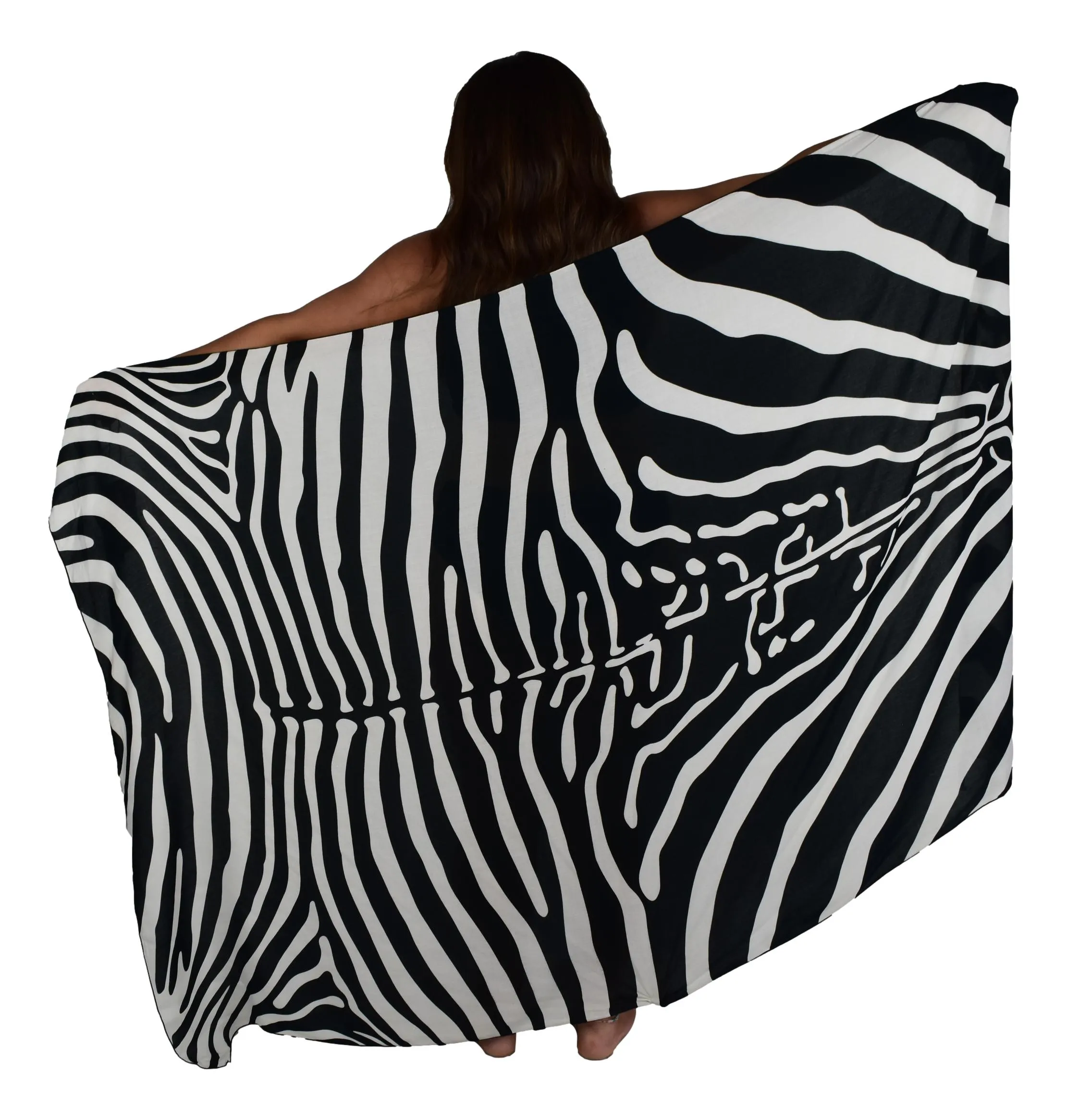 Beach Wrap Sarong | Animal Print | Black Sarong | Pareo