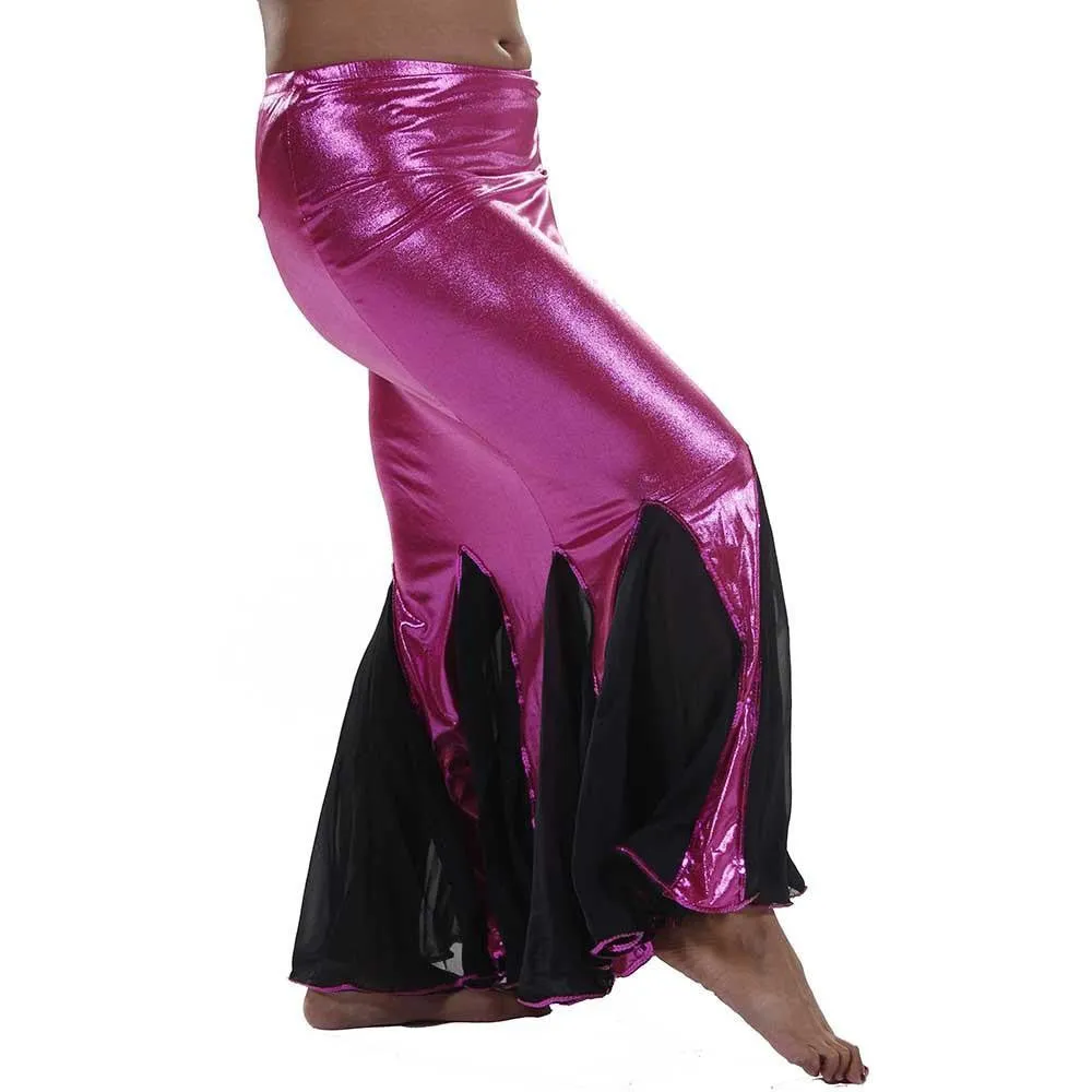 Belly Dance Glossy Lycra Mermaid Skirt