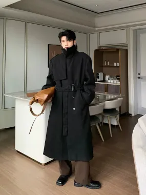 Belt Long Wool Coat