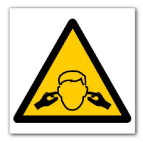 Beware of sudden loud noise symbol