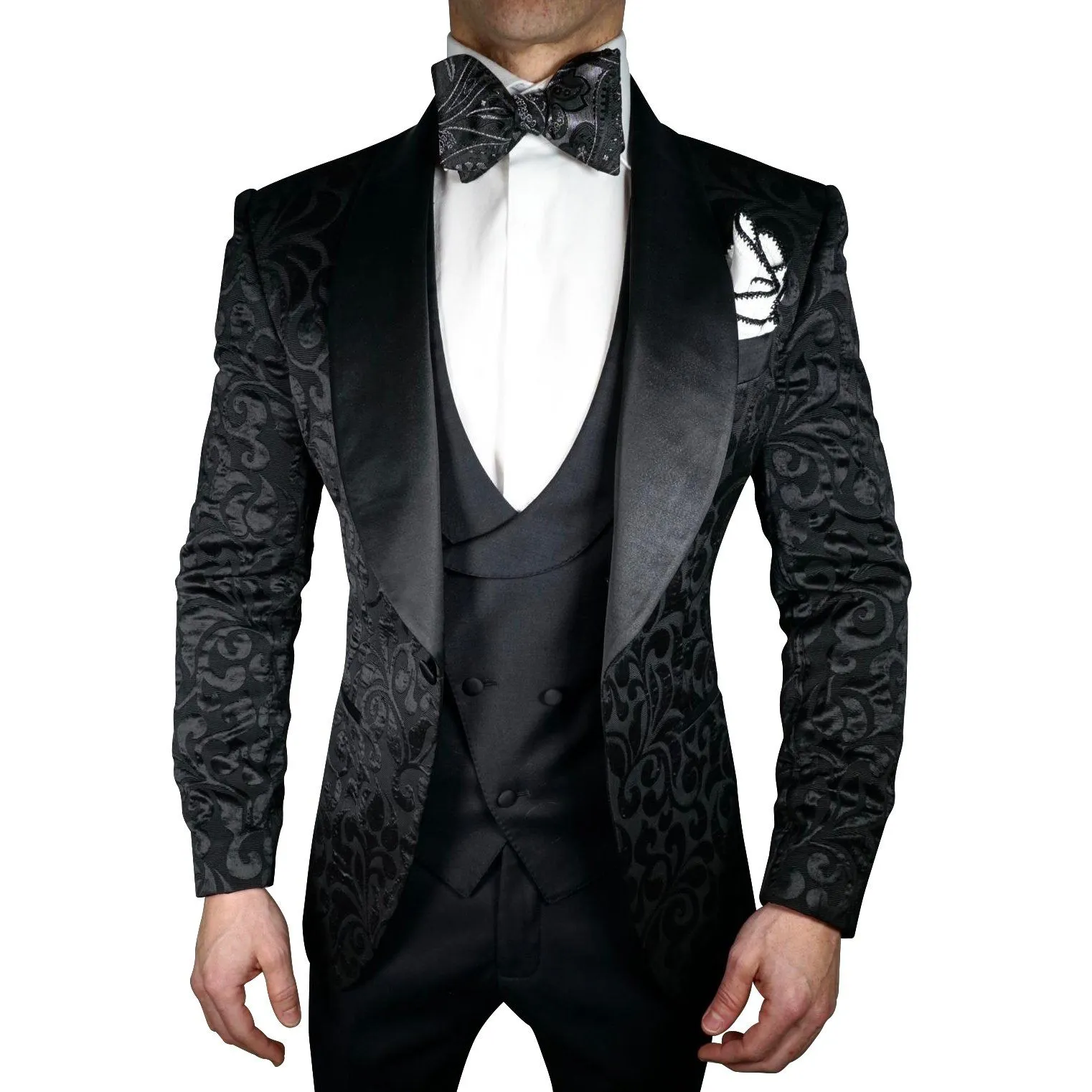 Black Paisley Dinner Jacket