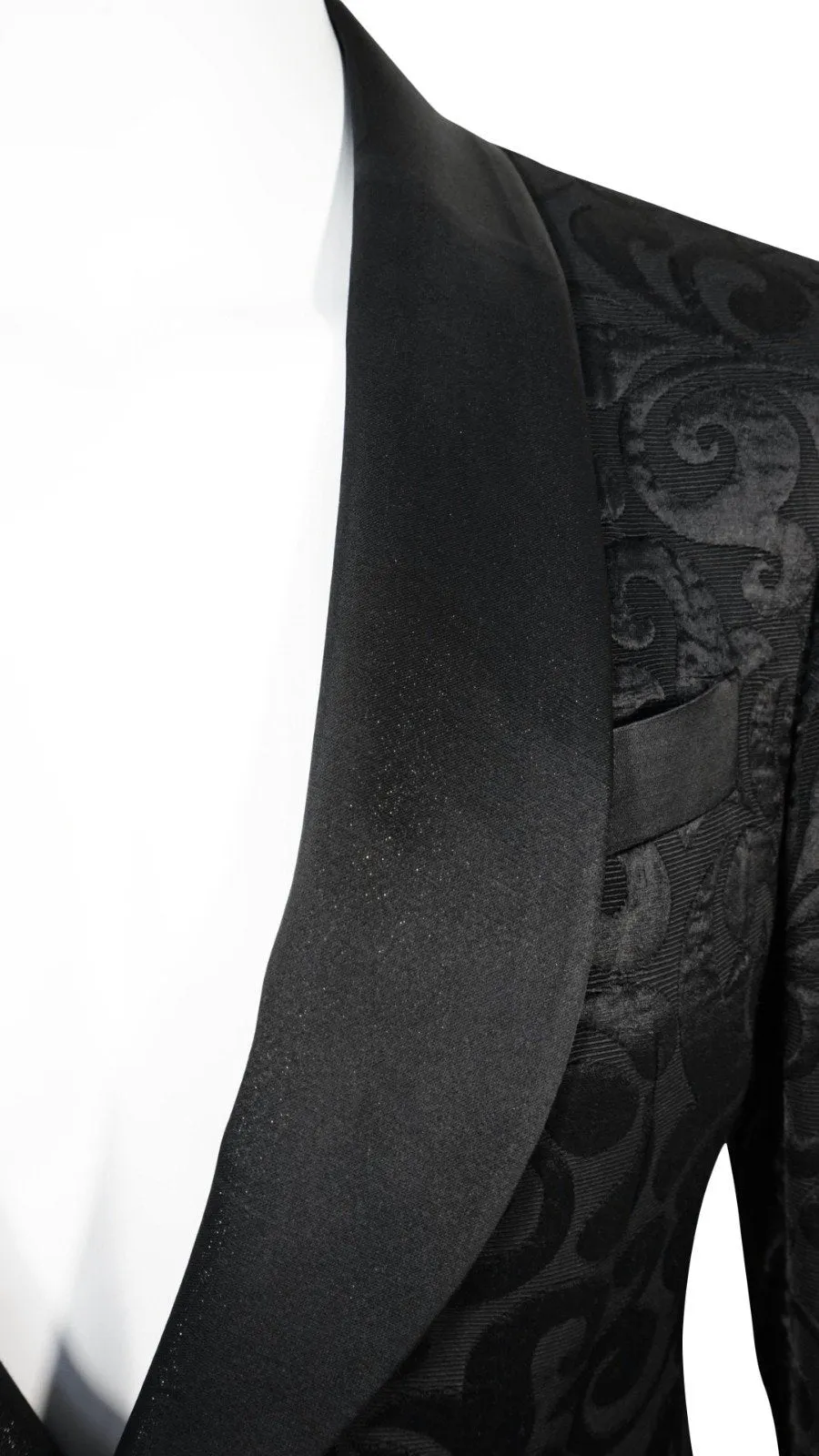 Black Paisley Dinner Jacket