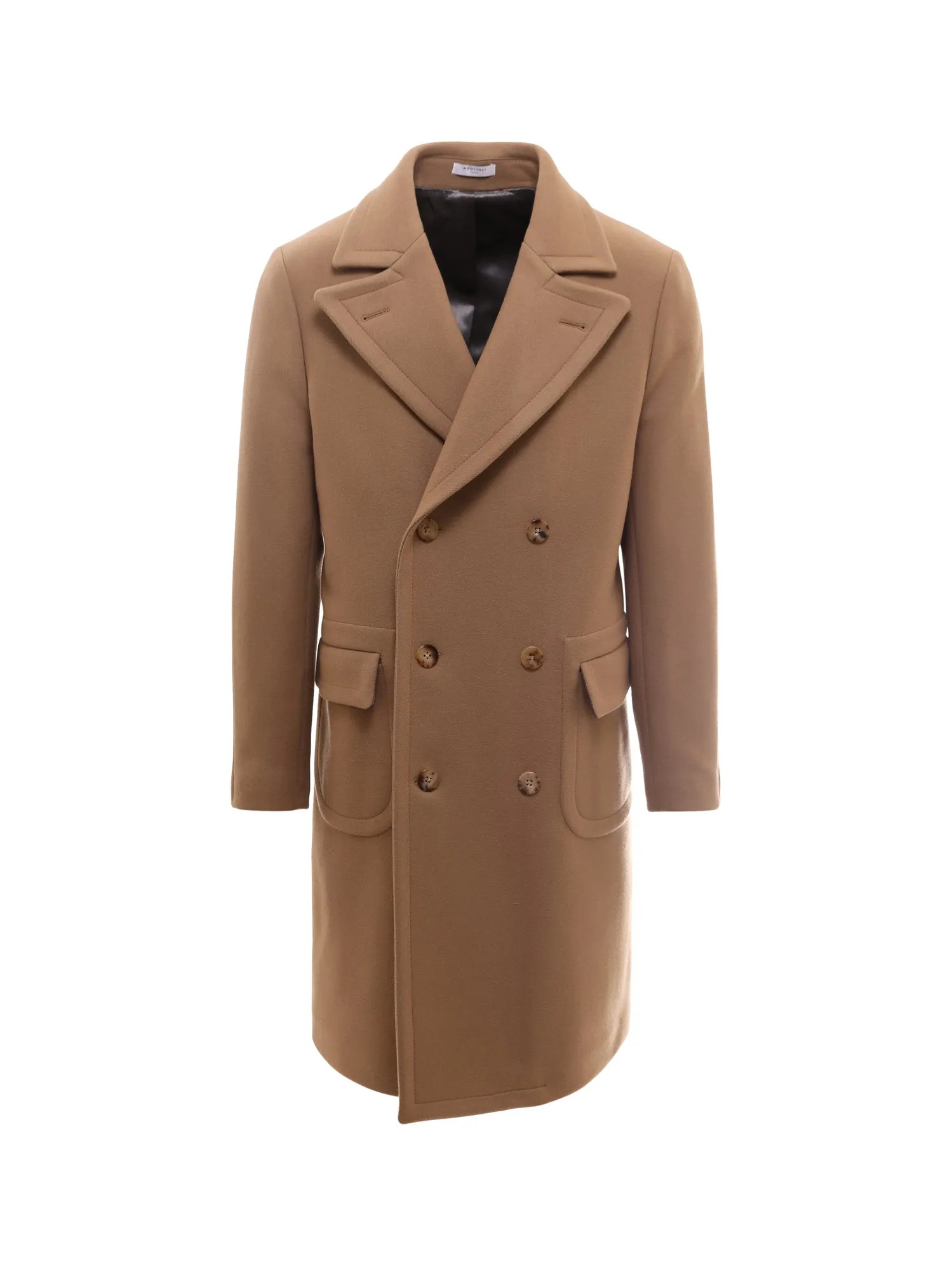 Boglioli Double-Breasted Long-Sleeved Coat