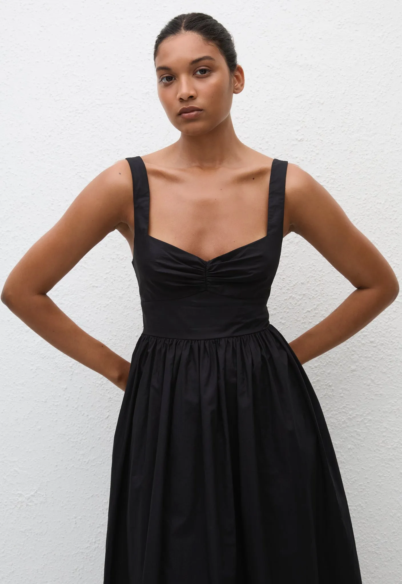 Bralette Midi Dress - Black