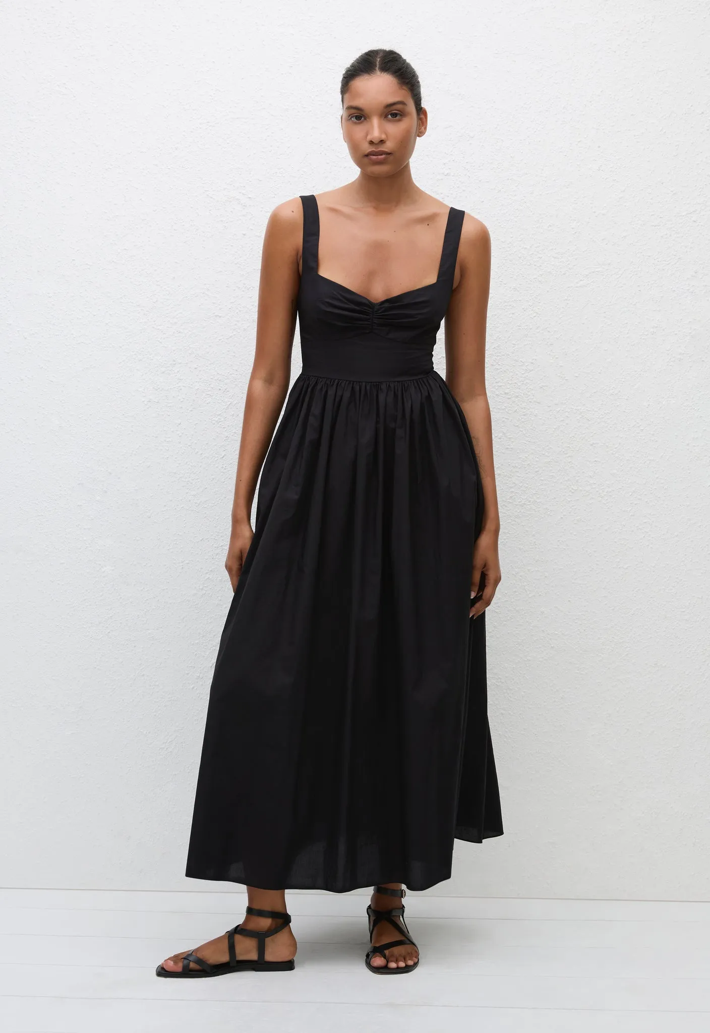 Bralette Midi Dress - Black