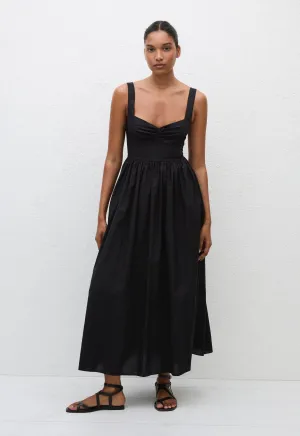 Bralette Midi Dress - Black