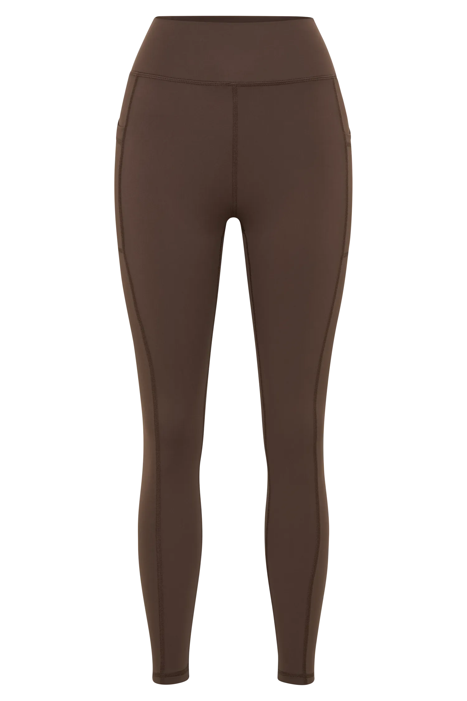 Briar V Back Leggings With Pockets - Dark Chocolate