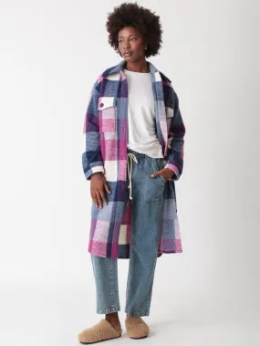 Brooklyn Coat - Berry Plaid