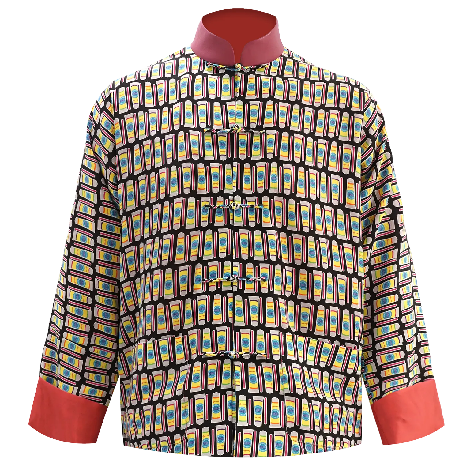 【BUBBLE MAGIC】100% Silk Tang Jacket  (香港士多) (吹波膠)