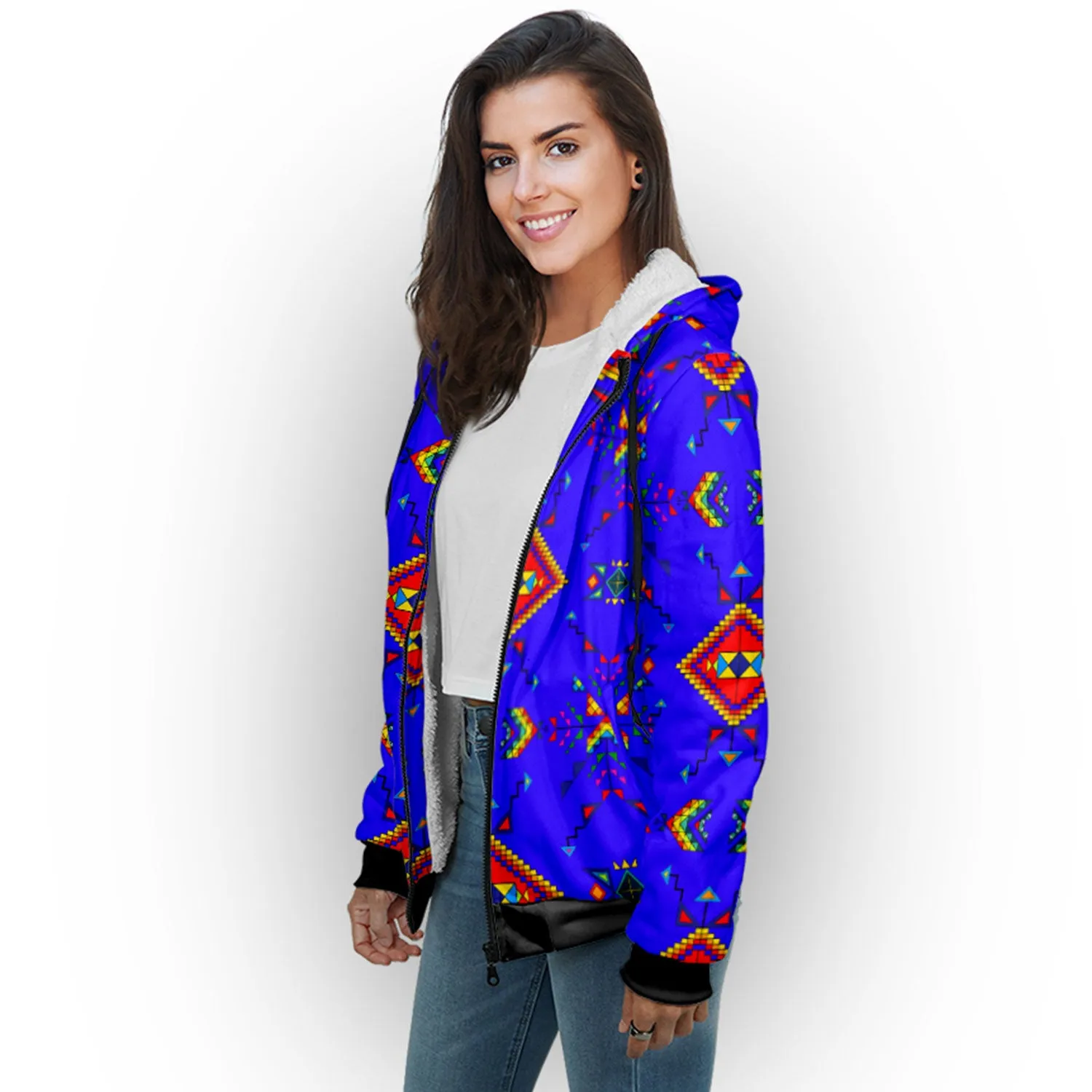 Buffalo Jump Blue Sherpa Hoodie