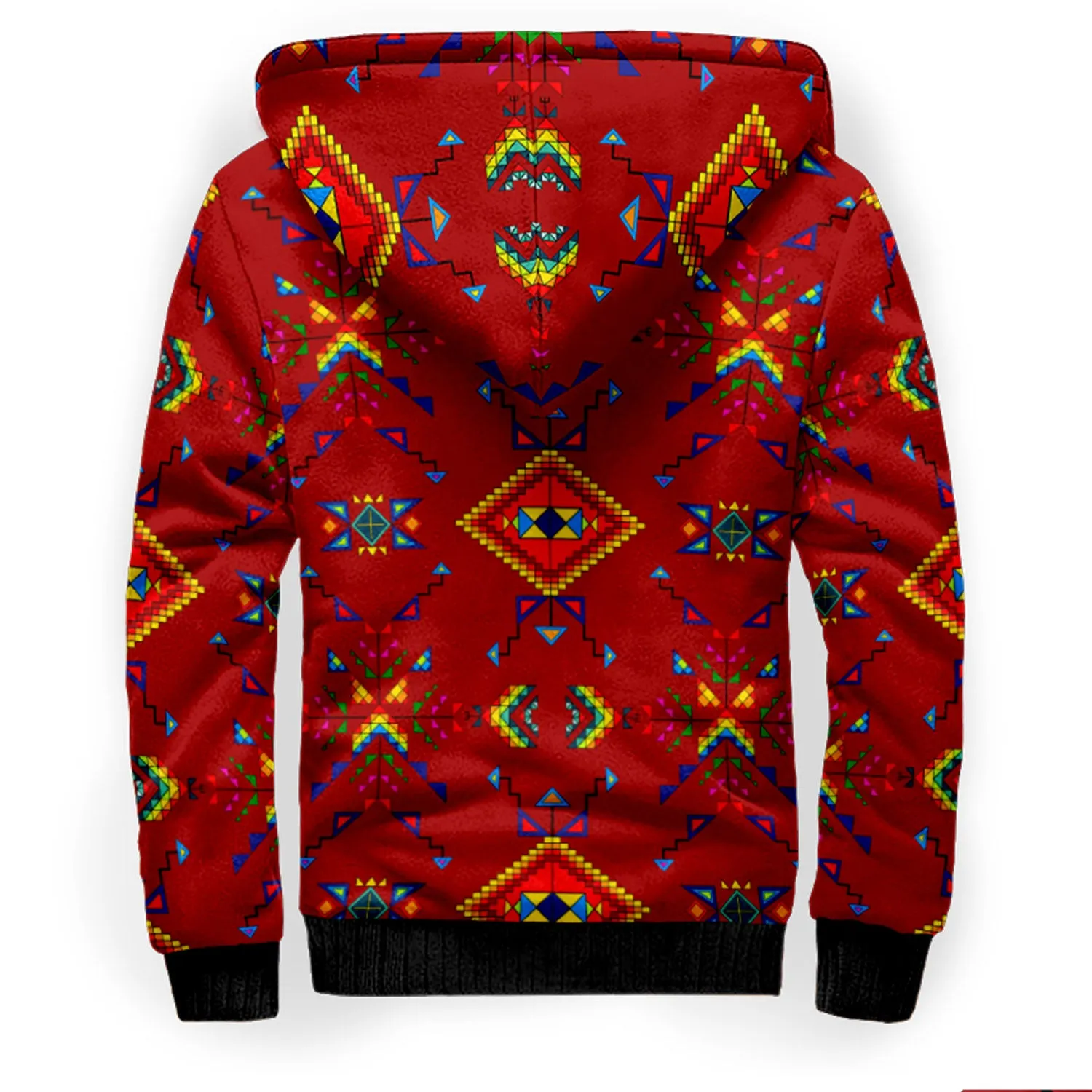 Buffalo Jump Red Sherpa Hoodie