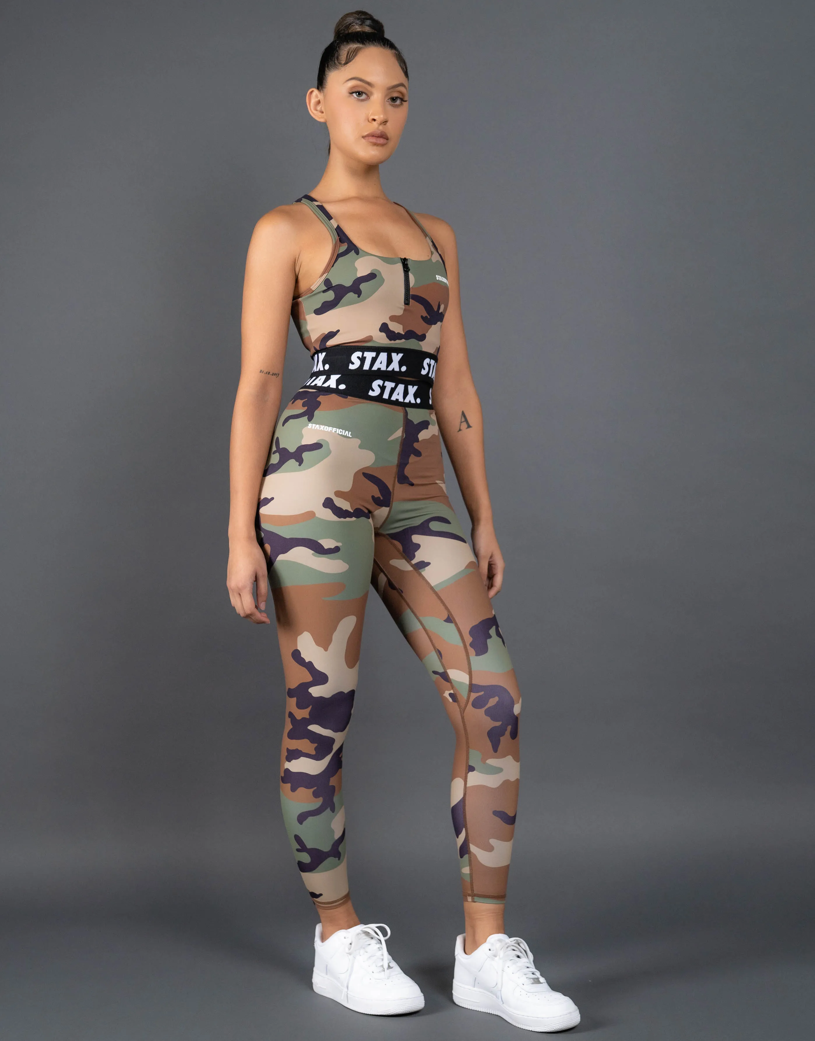 Camo WB Tights Full Length - Black