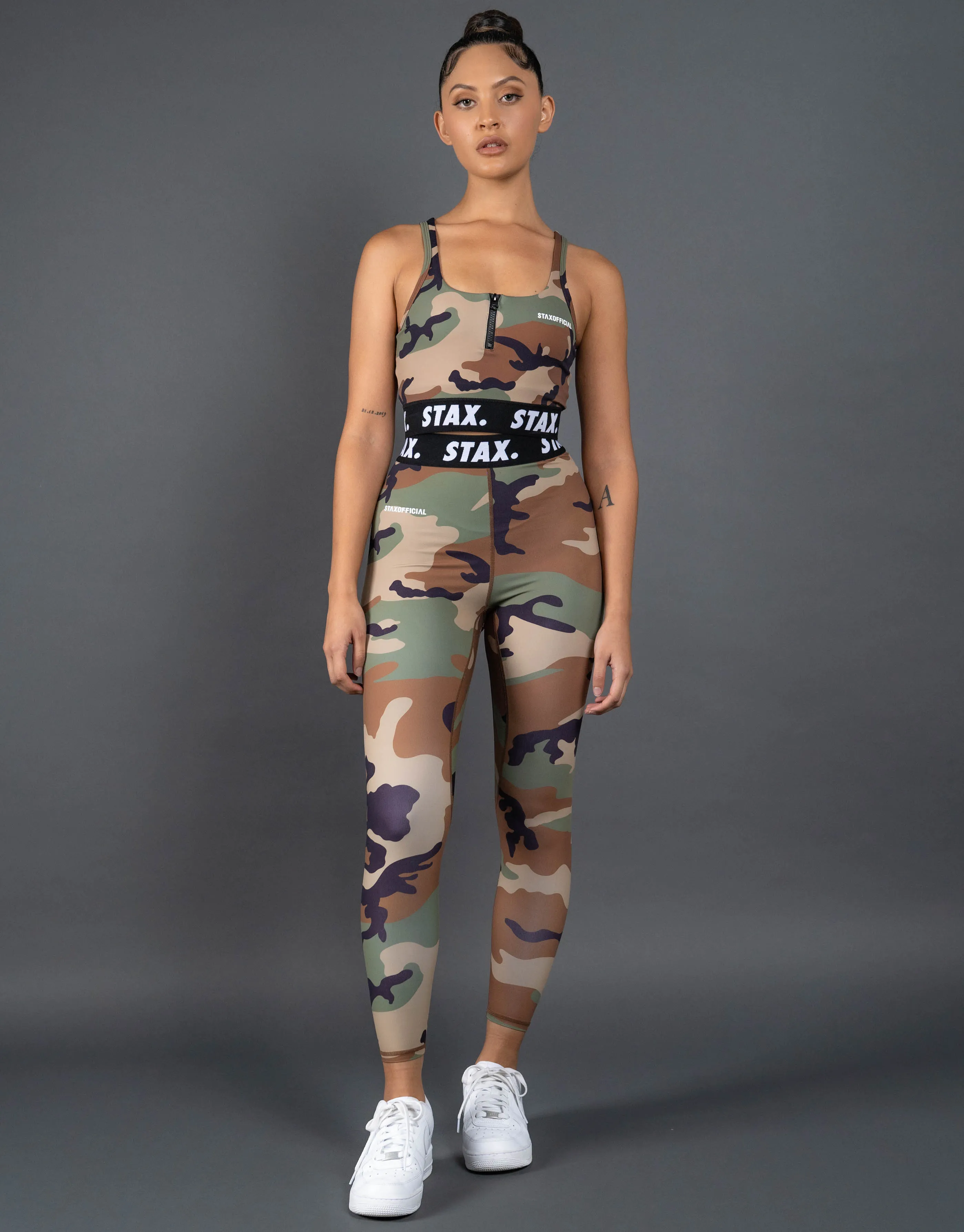 Camo WB Tights Full Length - Black