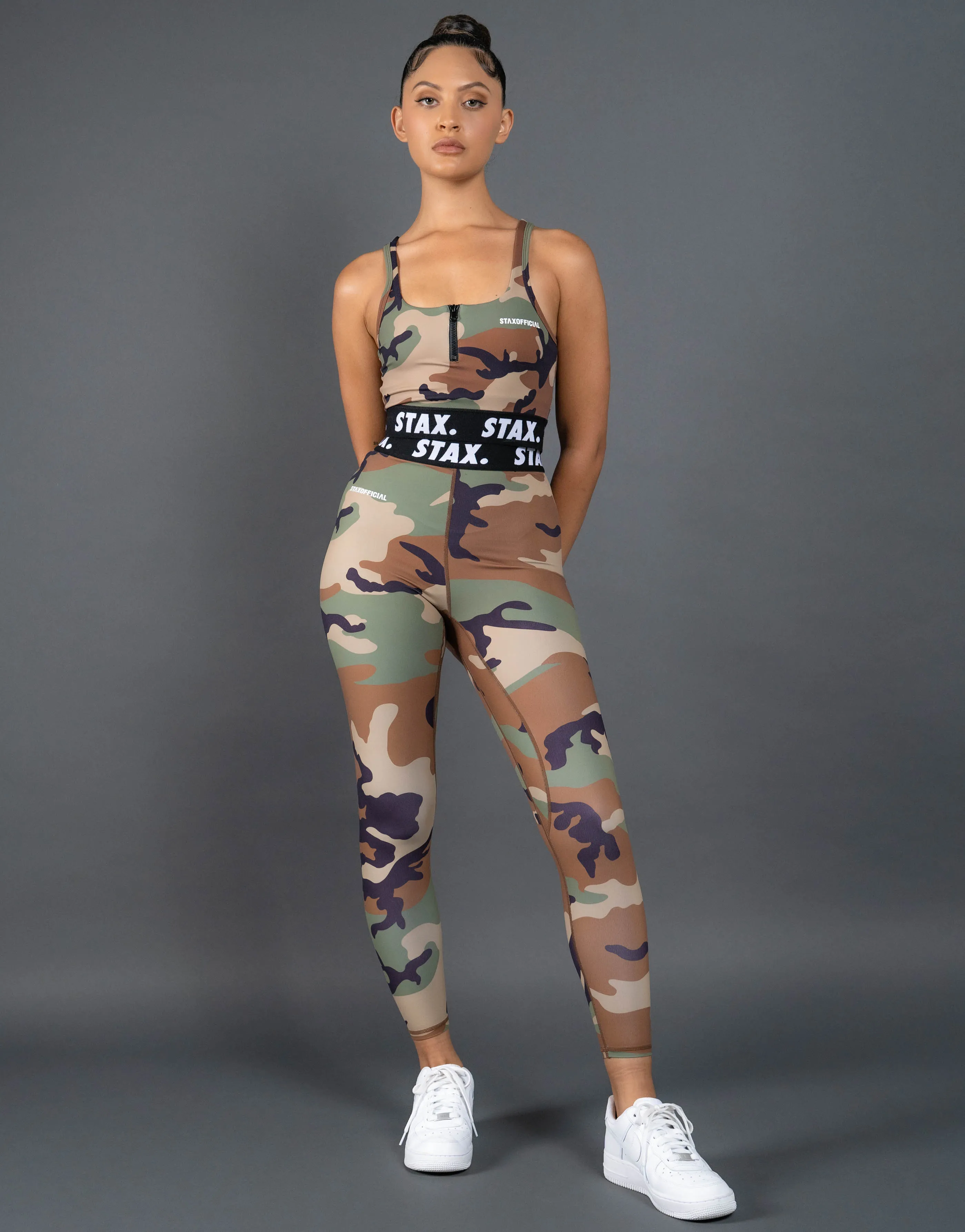 Camo WB Tights Full Length - Black