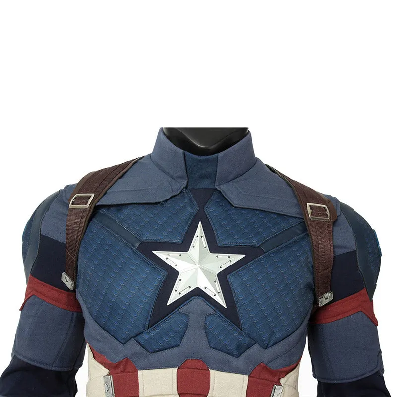 Captain America Costume Avengers 4 Civil War Steven Rogers Cosplay Superhero Battle Suit