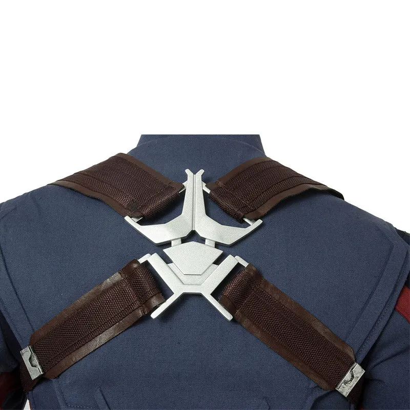 Captain America Costume Avengers 4 Civil War Steven Rogers Cosplay Superhero Battle Suit