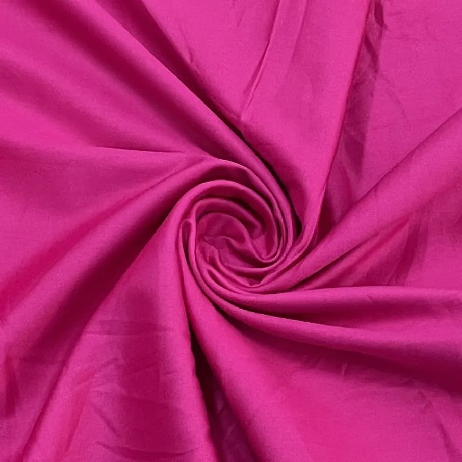 Classic Hot Pink Solid Cotton Satin