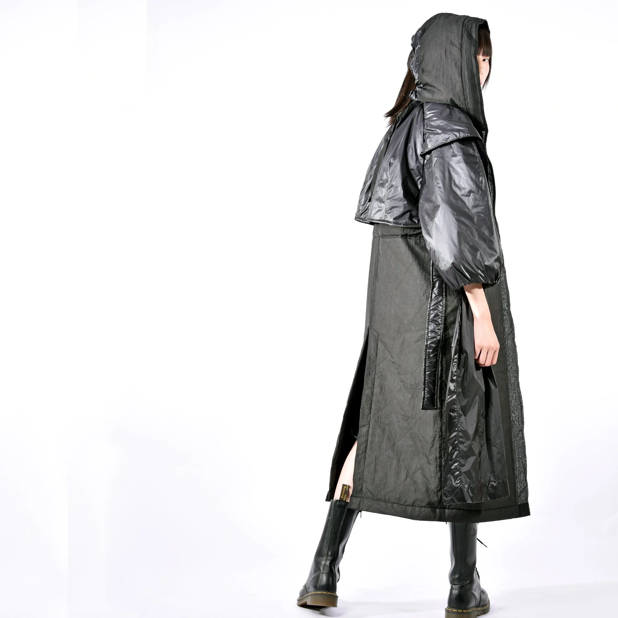 Coat -  Hooded Mask Long Coat