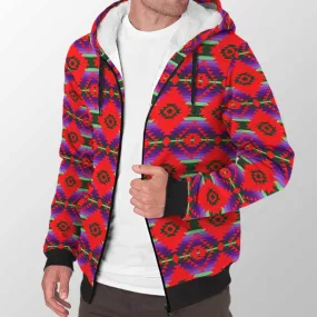 Cree Confederacy Chicken Dance Sherpa Hoodie