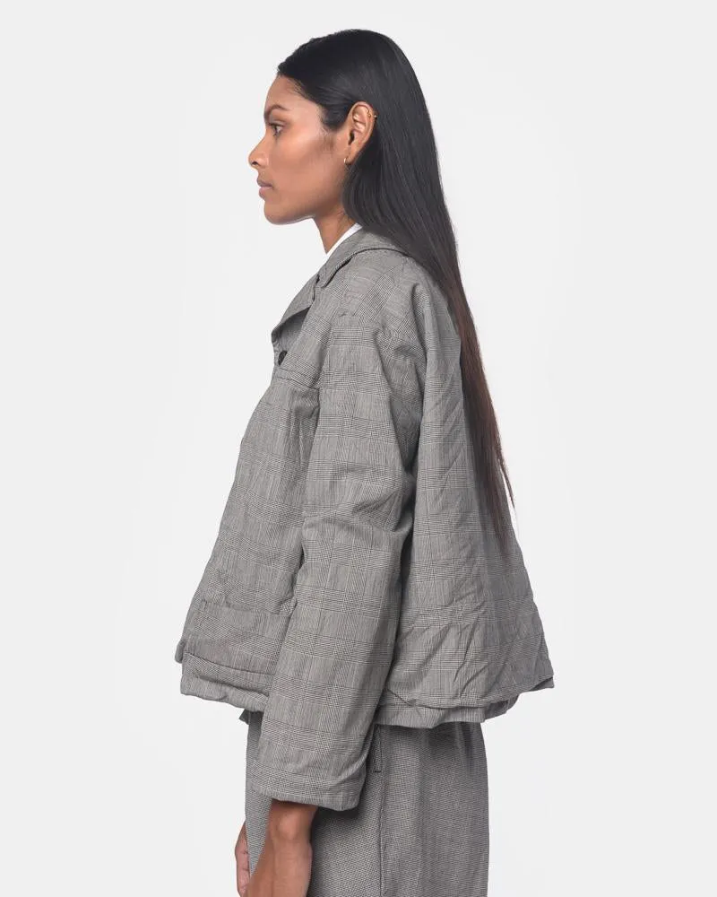 Cross Stripe Jacket in Grey