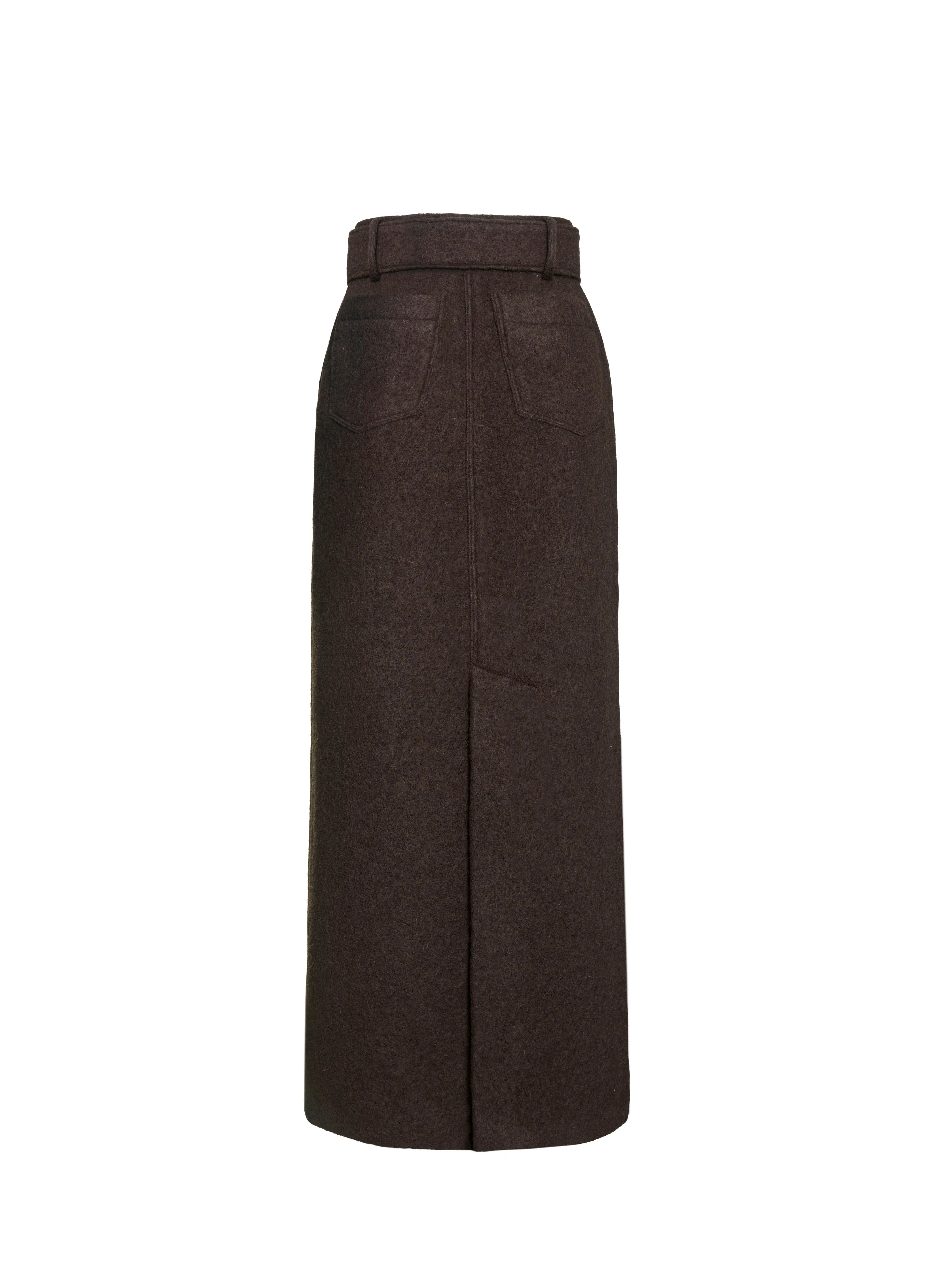 Dahlia Midi Skirt - Chocolate Brown