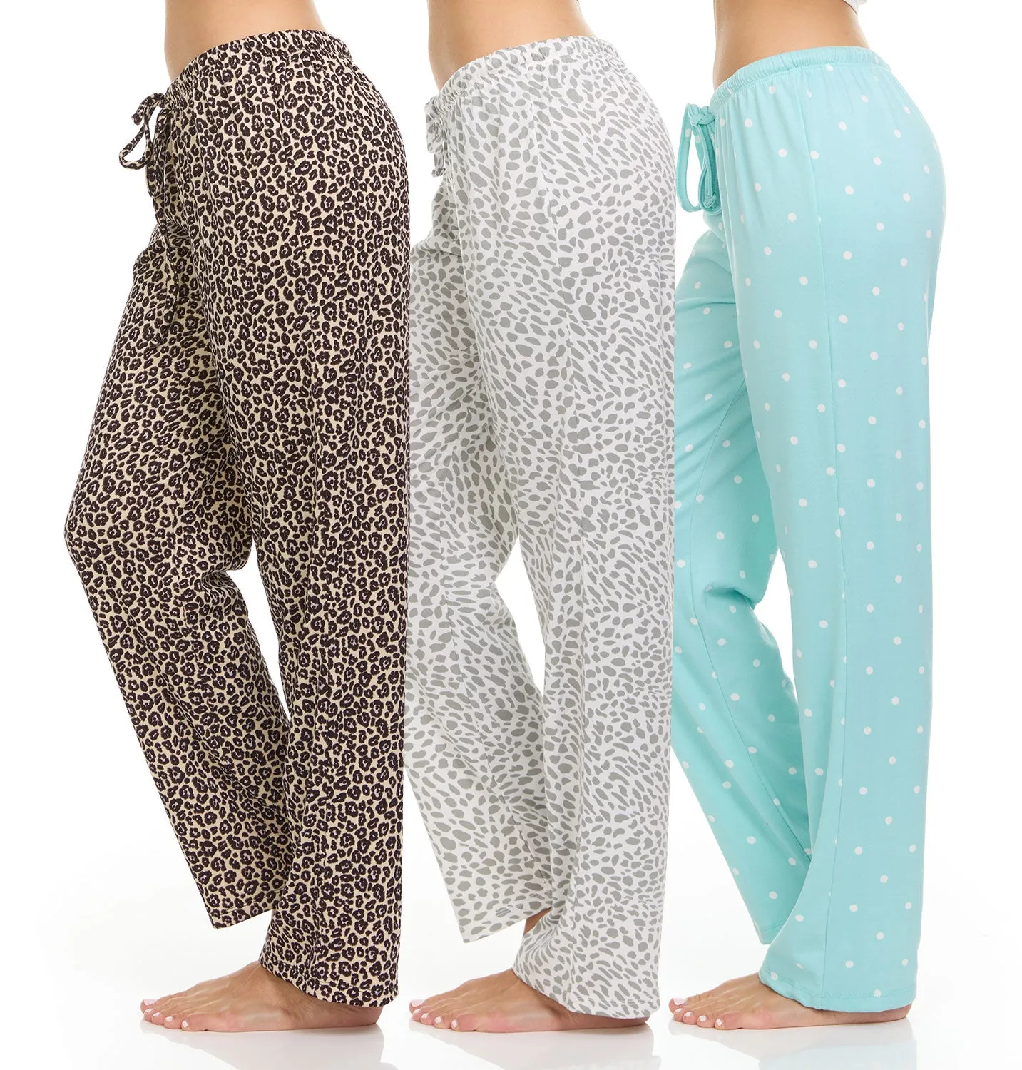 DARESAY Women’s Printed Lounge Pants – Comfortable Long Pajama Pants For Women [Pack of 3]