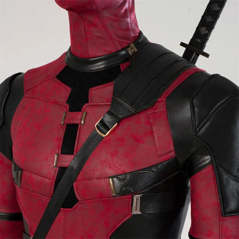 Deadpool 3 Ryan Reynolds Cosplay Costume Superhero Deadpool Bodysuit Outfit Halloween Carnival Suit