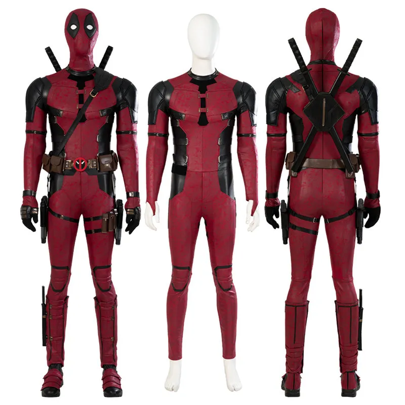 Deadpool 3 Ryan Reynolds Cosplay Costume Superhero Deadpool Bodysuit Outfit Halloween Carnival Suit