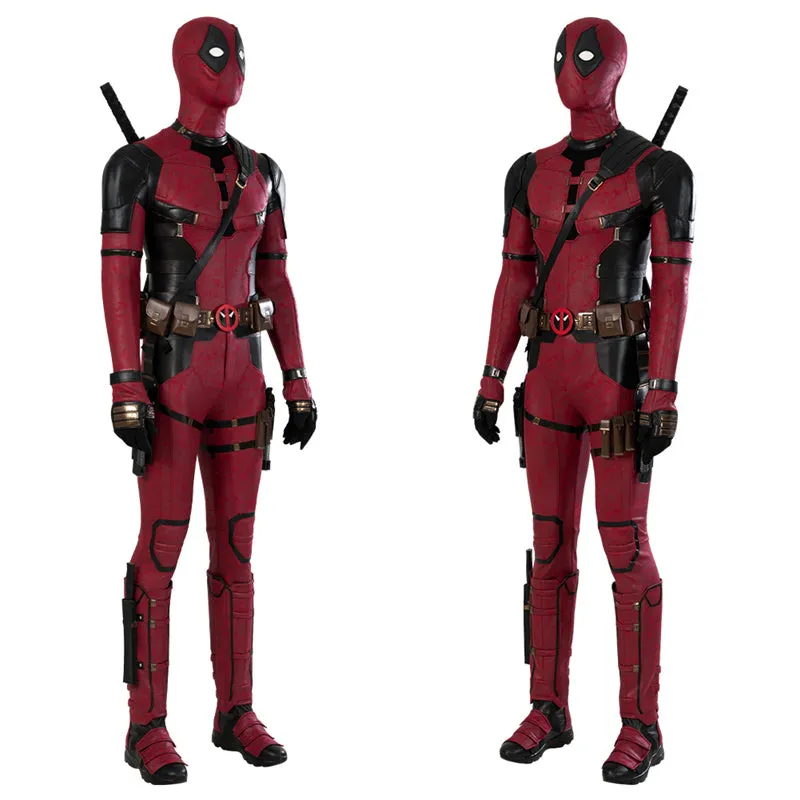 Deadpool 3 Ryan Reynolds Cosplay Costume Superhero Deadpool Bodysuit Outfit Halloween Carnival Suit