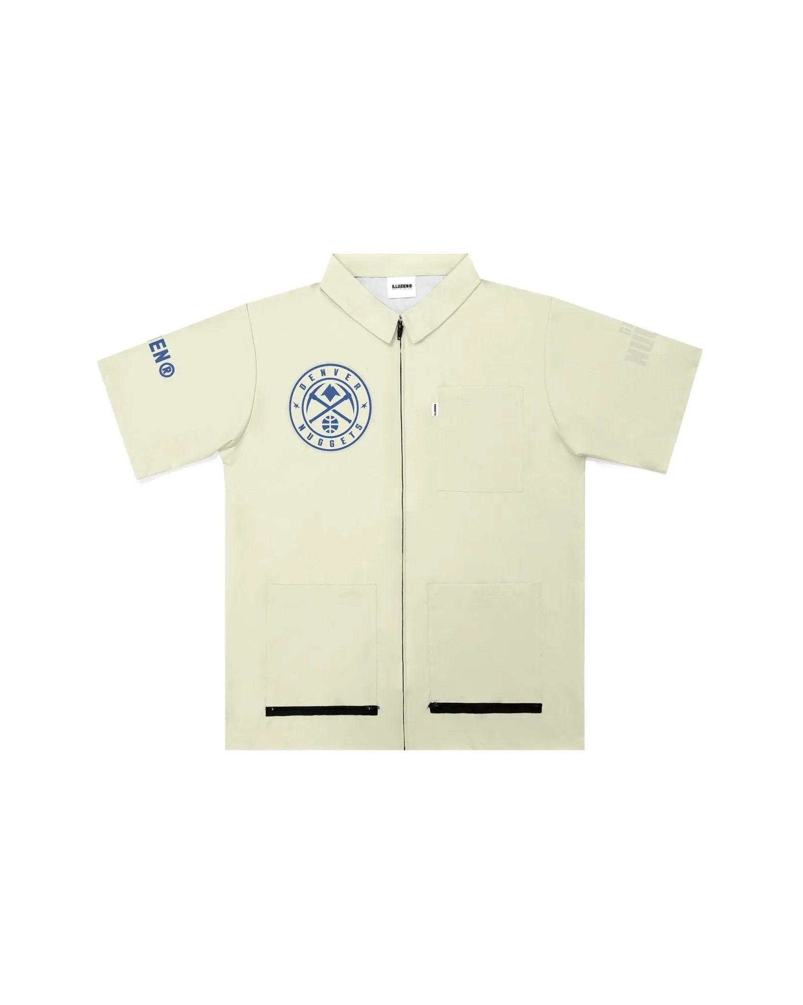 Denver Nuggets Tonal Cream Traditional Barber Jacket