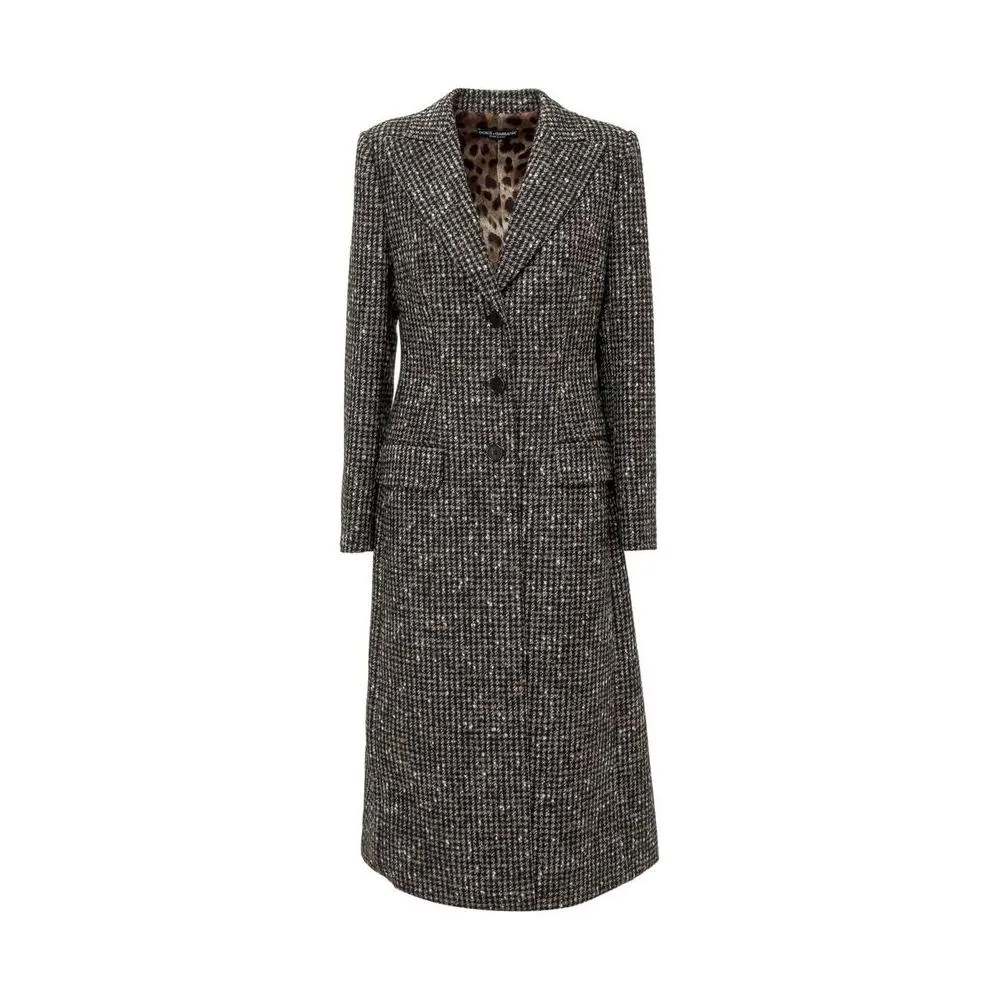 Dolce & Gabbana Brown Wool Jackets & Coat