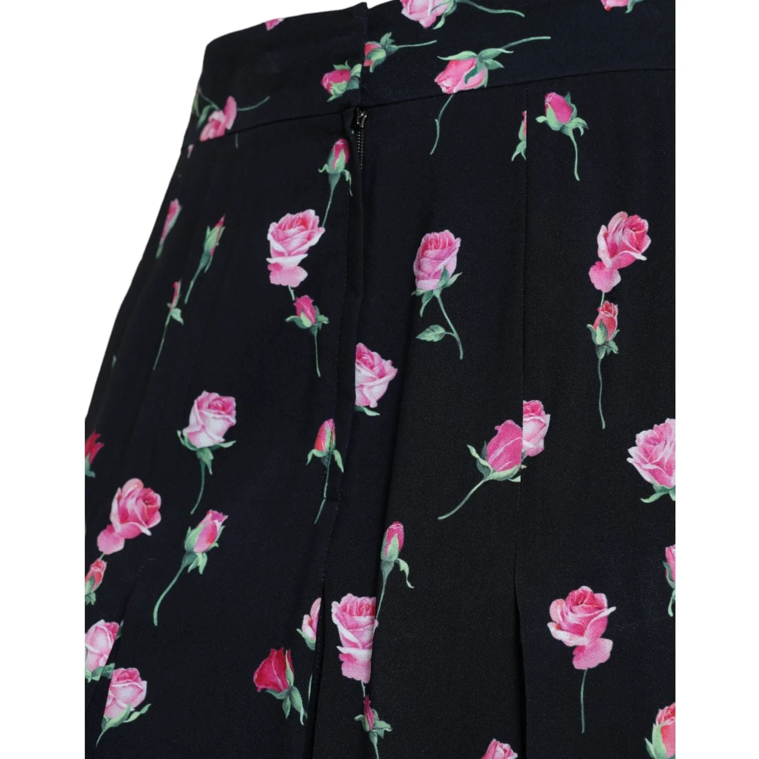 Dolce & Gabbana Elegant Floral A-Line Knee-Length Skirt