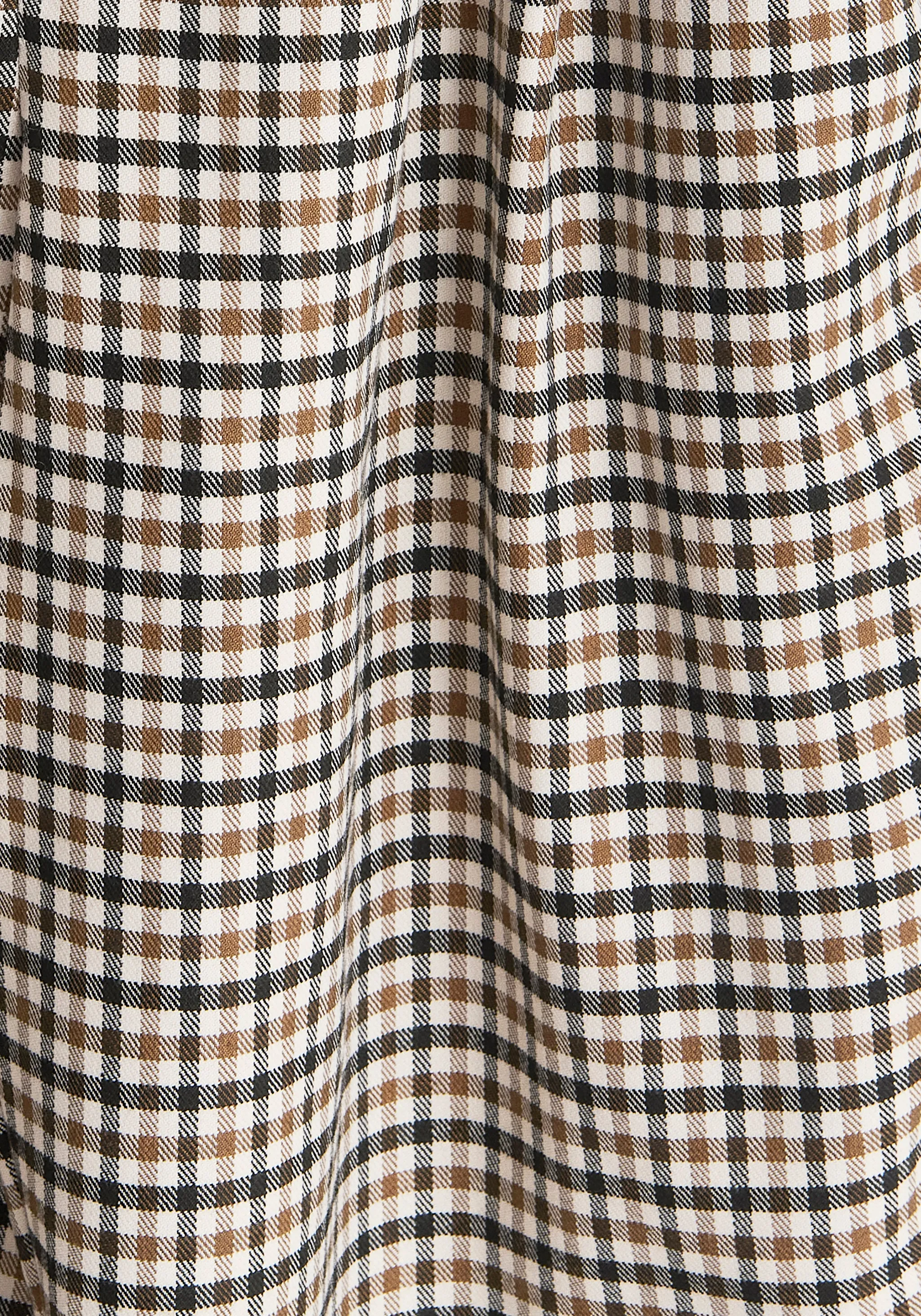 Draped Check Skirt