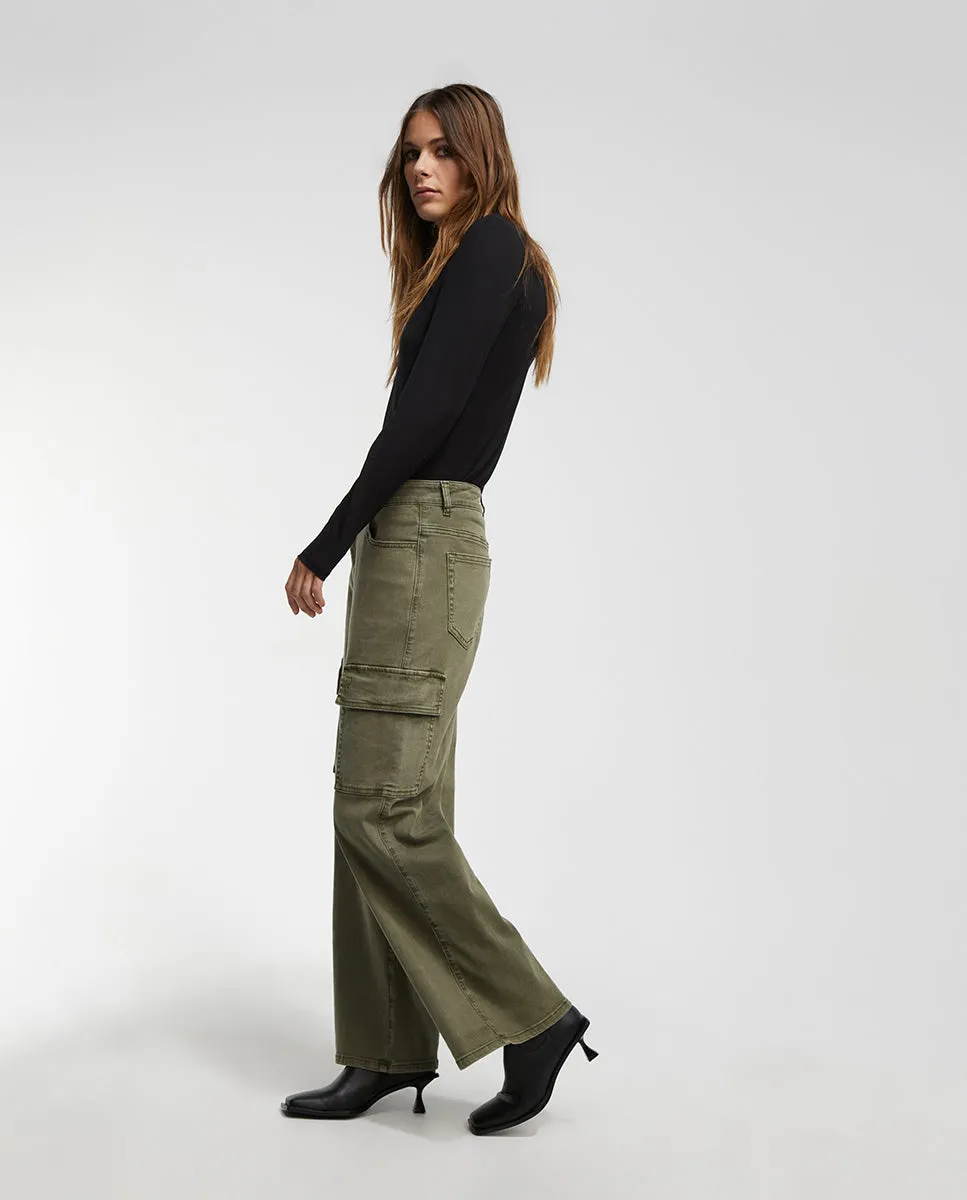 Faded cargo trousers